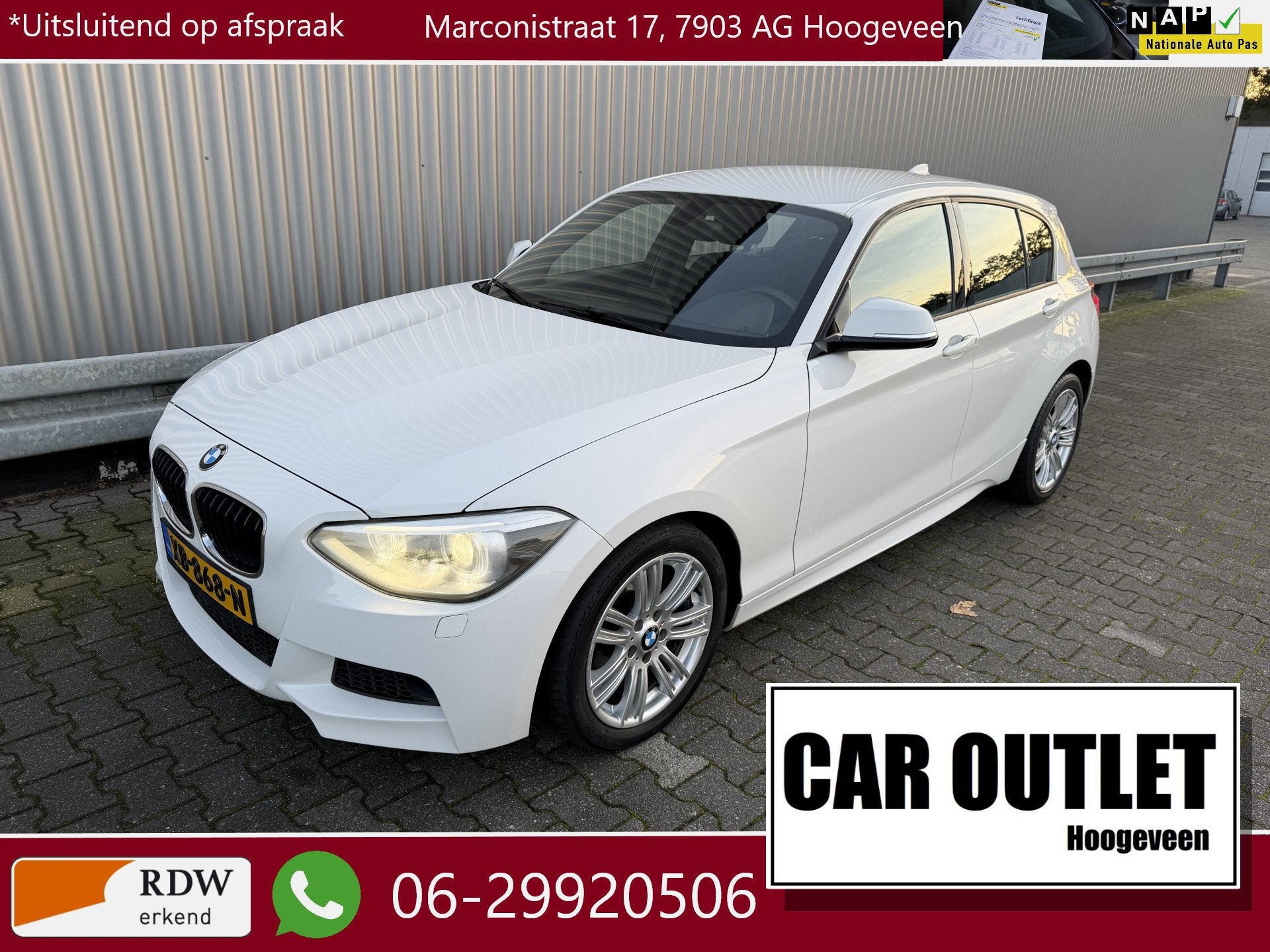 BMW 1-serie 116i Business+ Volledig M, Xenon, Navi, Cruise -, Auto's, 1-Serie, Gebruikt, Zwart, 4 cilinders