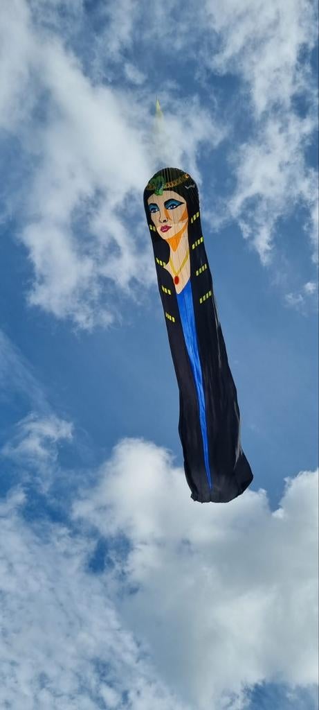 Grote Cleopatra Vlieger - 5x25 meter, J, Ophalen of Verzenden, Zo goed als nieuw, J