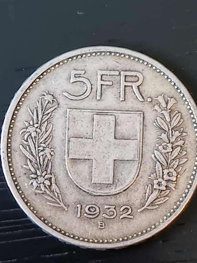 Zwitserland 5 francs 1932 (1), zilver, Postzegels en Munten, Munten | Europa | Niet-Euromunten, Ophalen of Verzenden, Overige landen