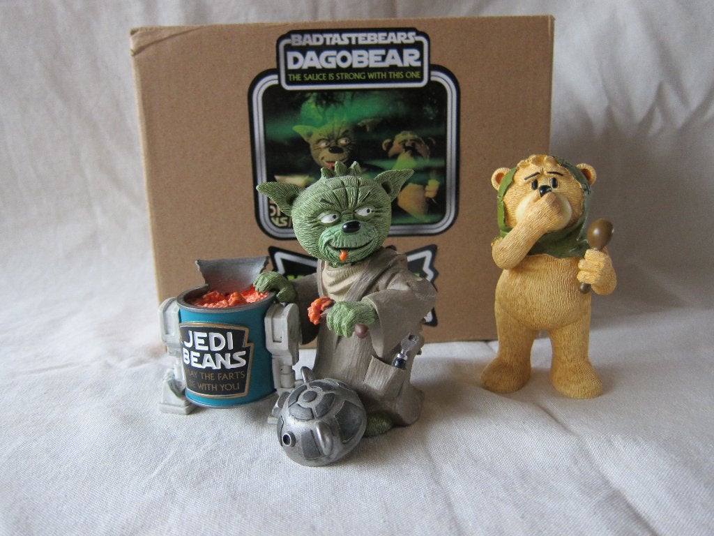 Bad Taste Bears Dagobear & Ewok beeldjes Star Wars, Ophalen of Verzenden, Nieuw, Beeldje of Buste