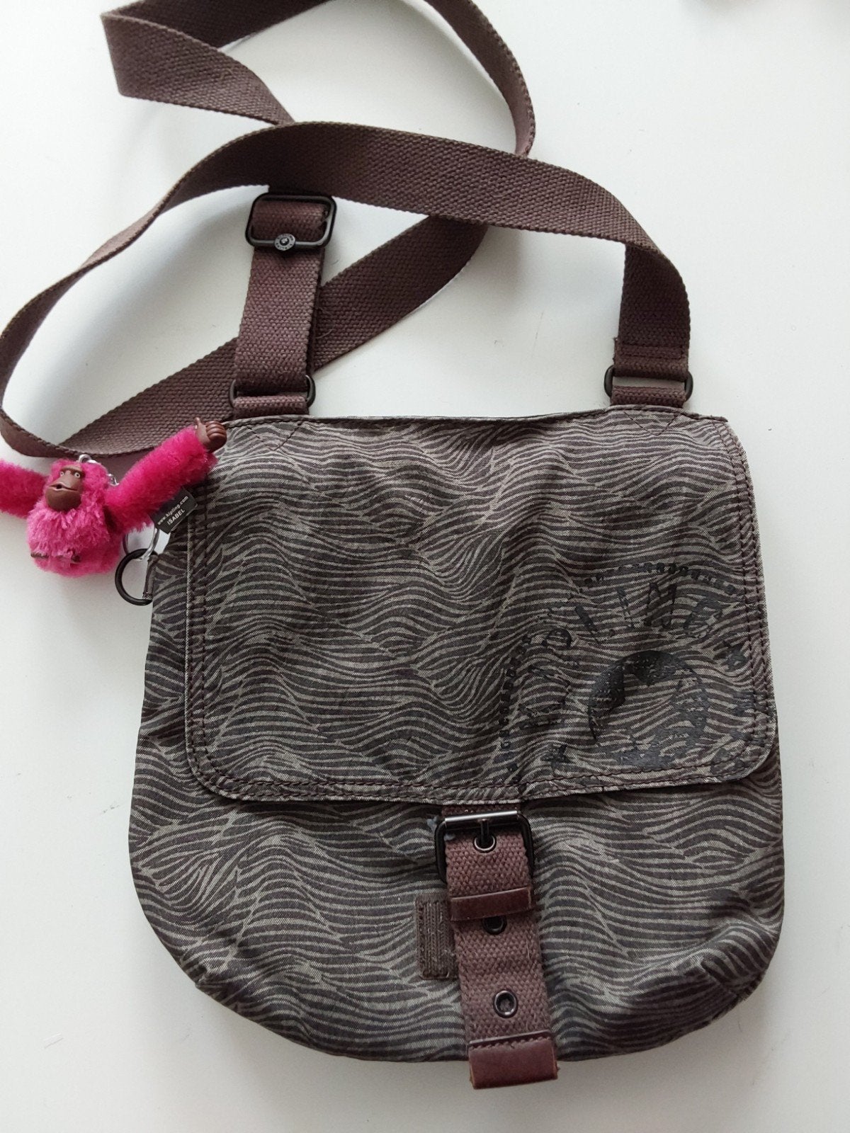 Kipling schoudertas met aapje🦧, Ophalen of Verzenden, Zo goed als nieuw, Overige kleuren, Kipling