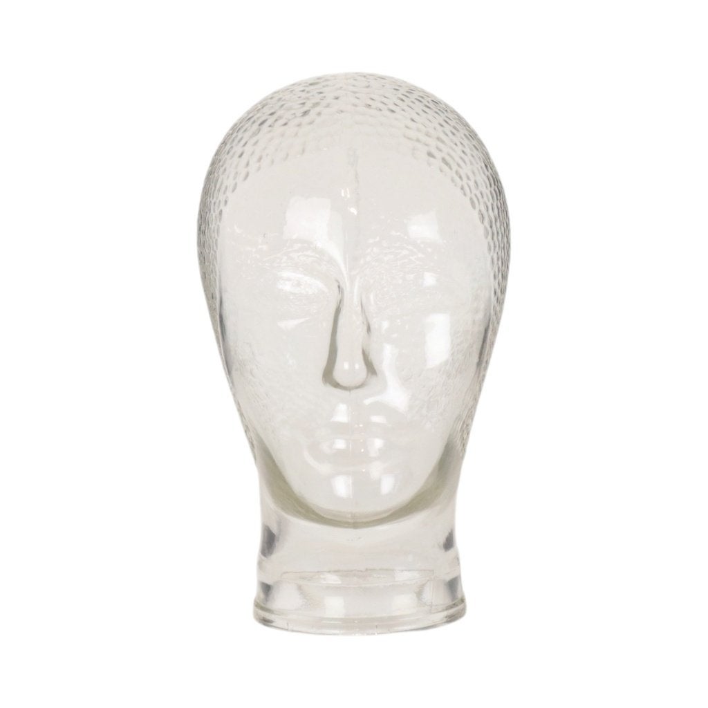 Decoratief Vintage Glazen Hoofd Etalage Militaria 26cm, Ophalen of Verzenden, Huis en Inrichting