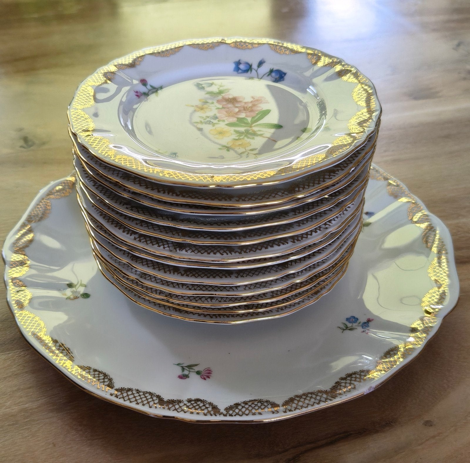 13 delig gebak servies van Bavaria, Antiek en Kunst, Antiek | Servies compleet, Ophalen of Verzenden