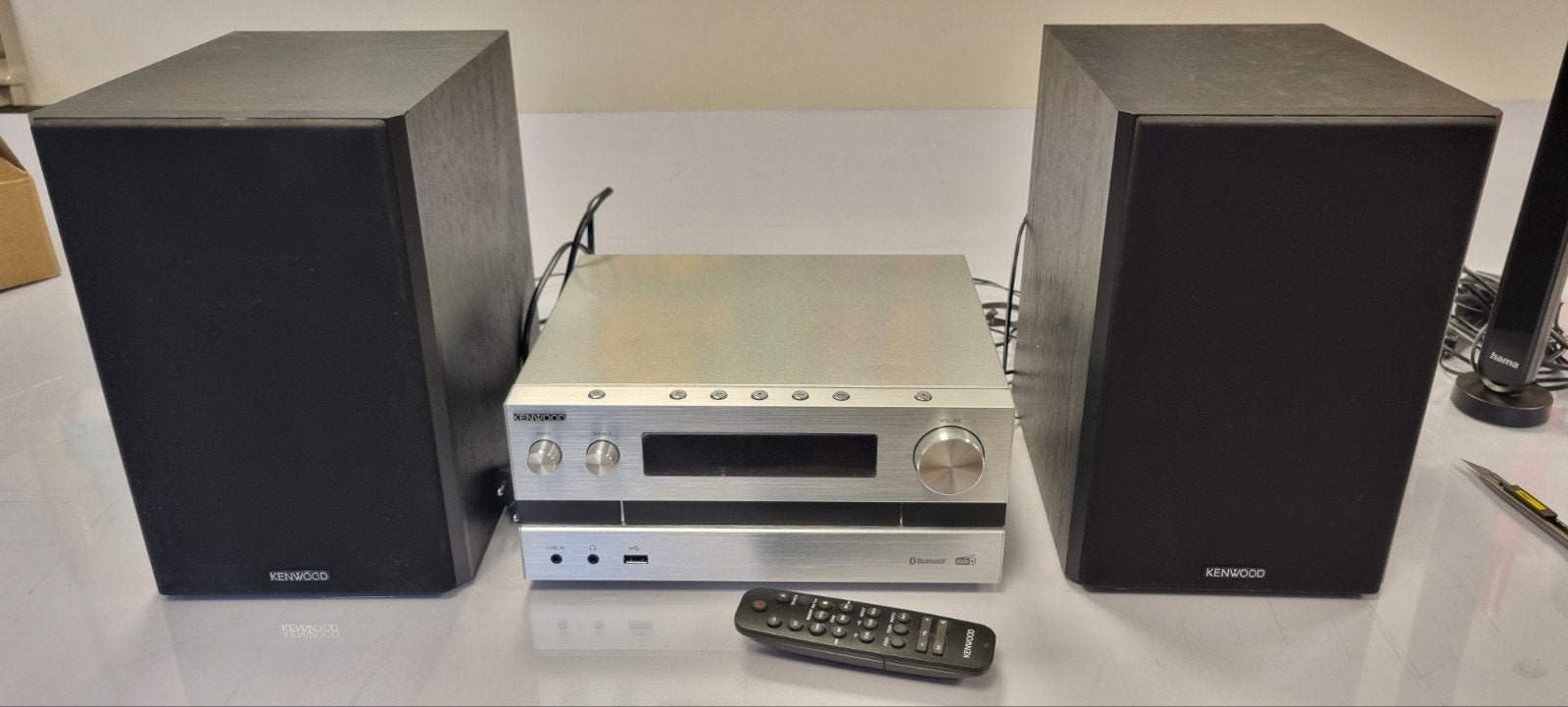 Kenwood M-820DAB Microset met DAB+, Bluetooth en USB, Zo goed als nieuw, Microset, Speakers, Ophalen