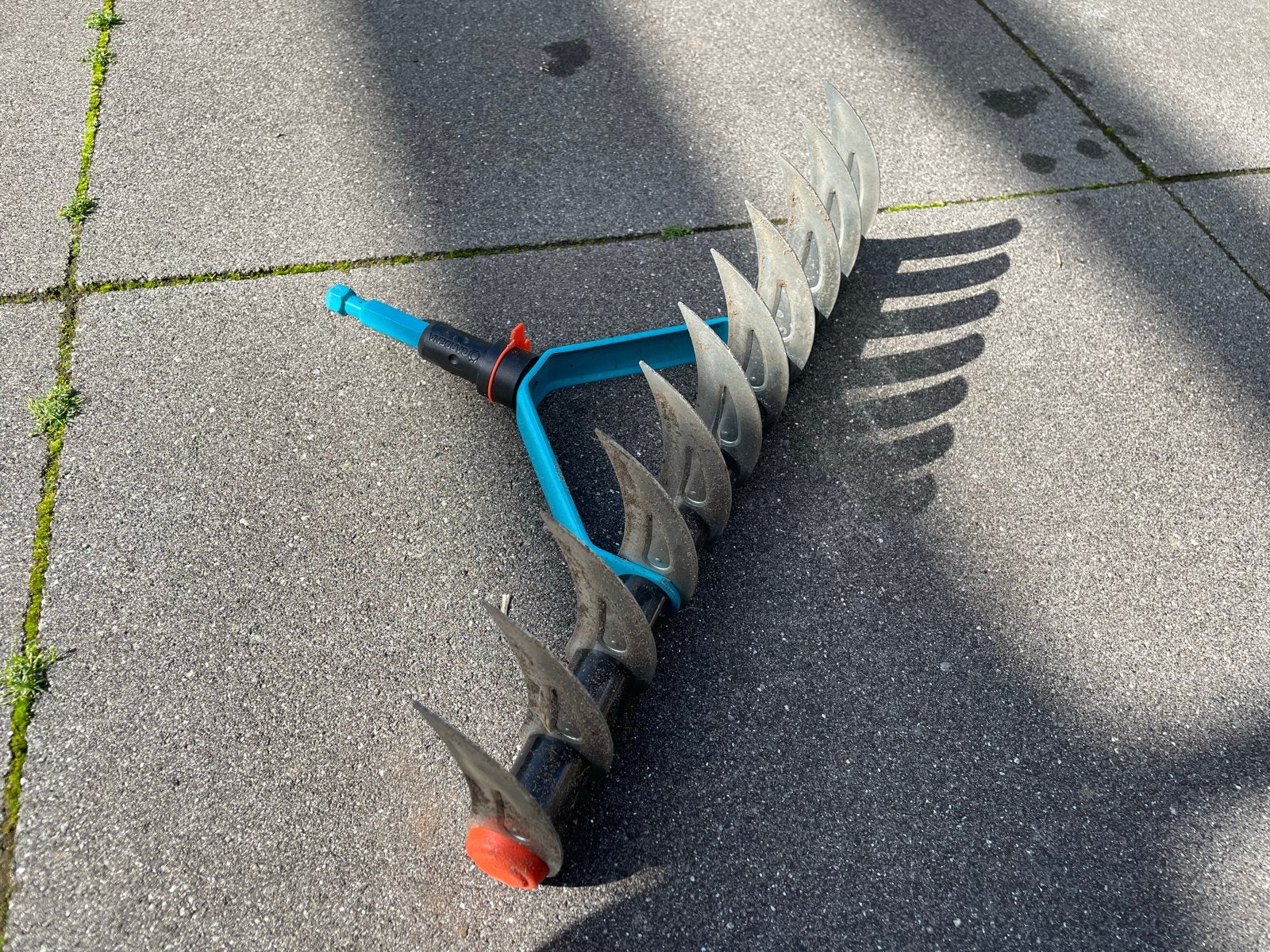 Gardena Combisystem Verticuteerhark (zonder steel), Ophalen, Gebruikt, Hark