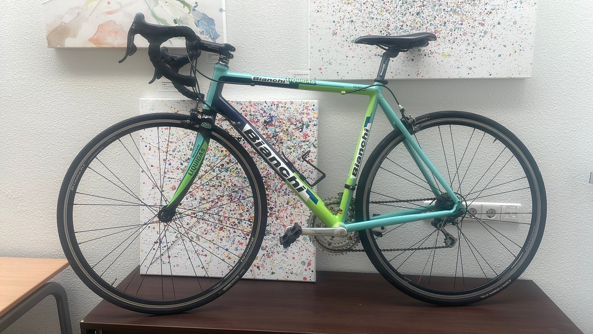 Bianchi Nirone Liquigas Racefiets  53,5 - Aluminium/Carbon, Overige merken, Velgrem, Aluminium, Ophalen of Verzenden