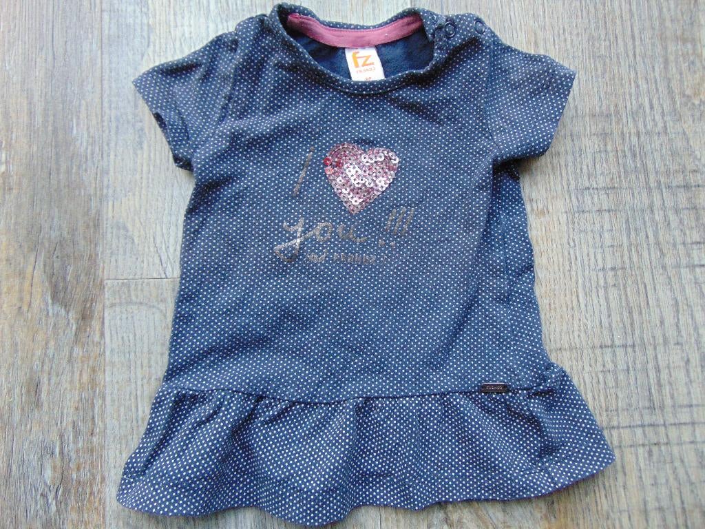 Frendz jurk donker blauw stippen maat 62 jurkje, Meisje, Jurkje of Rokje, Frendz, Ophalen of Verzenden