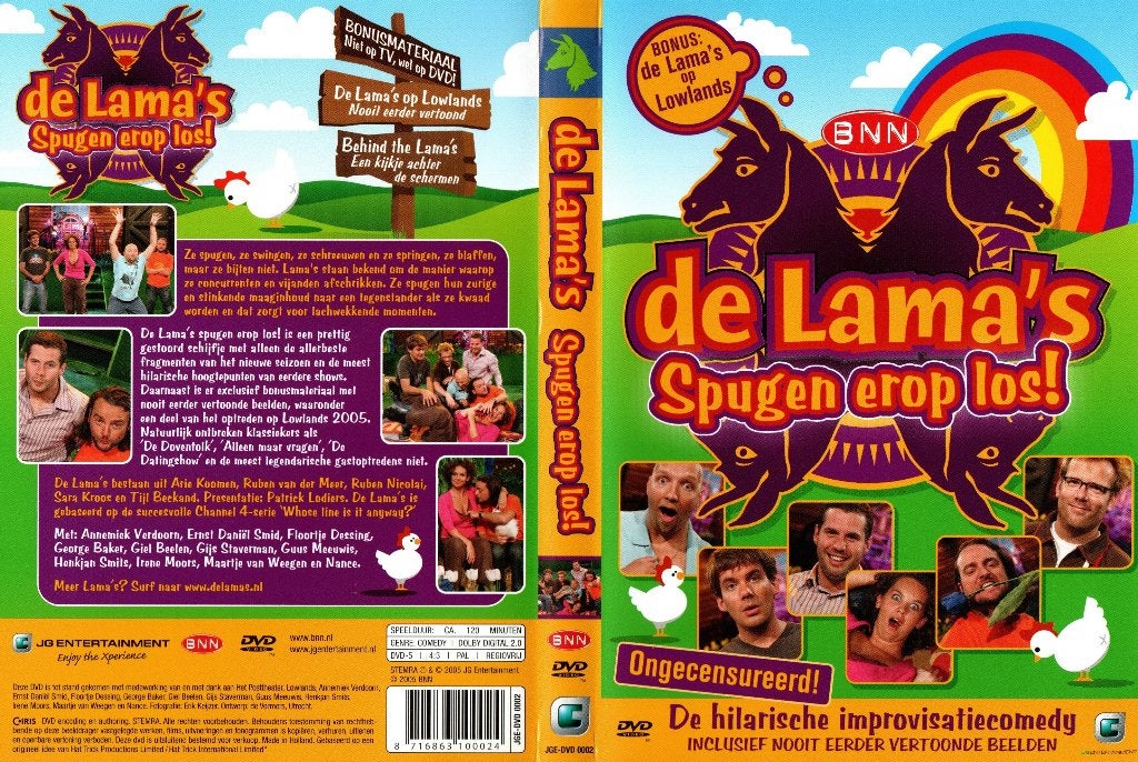 De Lama's, Spugen erop los!, Alle leeftijden, Ophalen of Verzenden, Zo goed als nieuw, Komedie