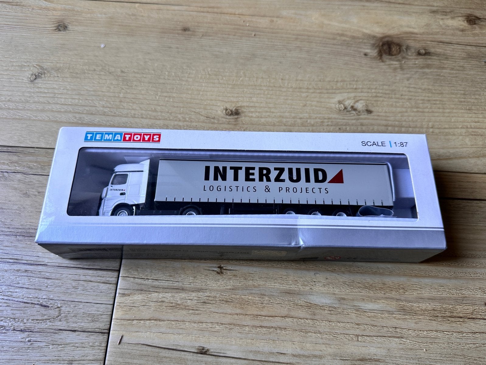 Tematoys Mercedes vrachtwagen interzuid 1:87, Ophalen of Verzenden, Bus of Vrachtwagen, Overige merken