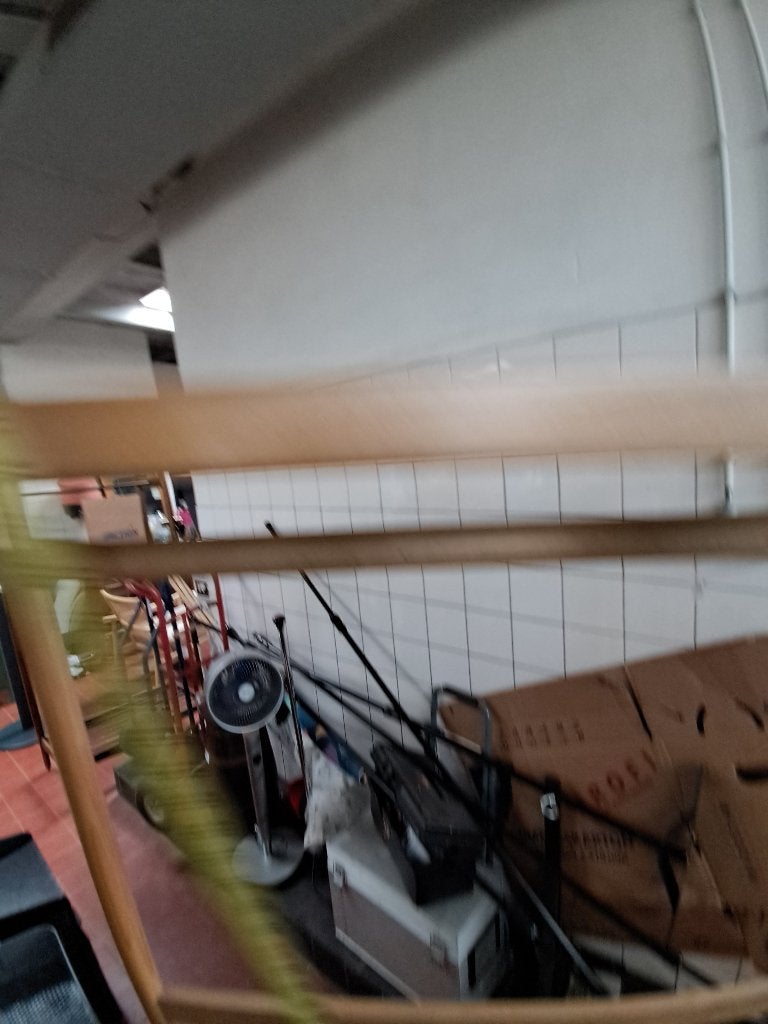 Houten Kledingrek Staande Kapstok Rotan Webbing  CS27412, Ophalen, Gebruikt, Staande kapstok, 150 tot 200 cm