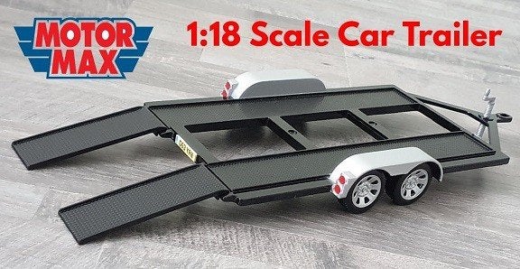 TRAILER  personen auto  van motormax   1:18, Ophalen, Nieuw, Auto, Motormax