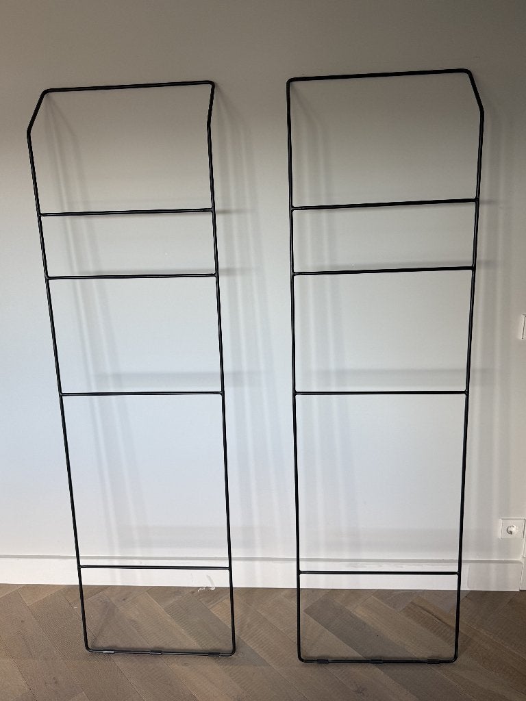 2x design handdoekrek – Serax / Broste Copenhagen / Blomus, Ophalen, Gebruikt, Zwart, Handdoekenrek