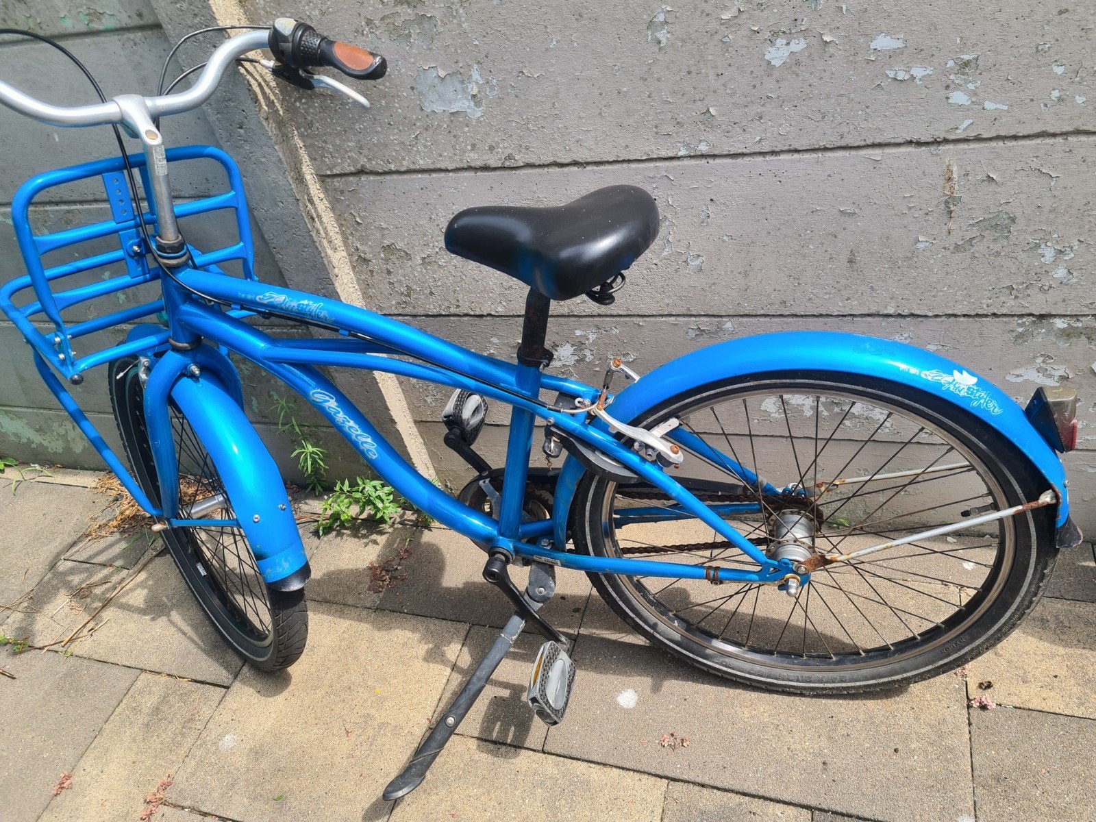 Stoere Gazelle jongensfiets 24 inch met voordrager, Ophalen