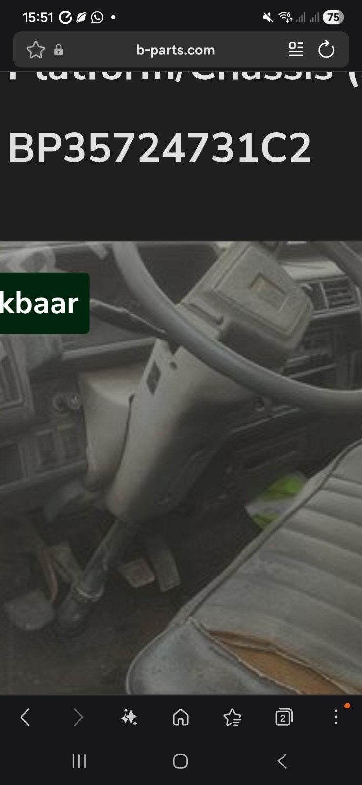 Gezocht stuur ombouw mazda e2200, Auto-onderdelen, Ophalen of Verzenden, Mazda