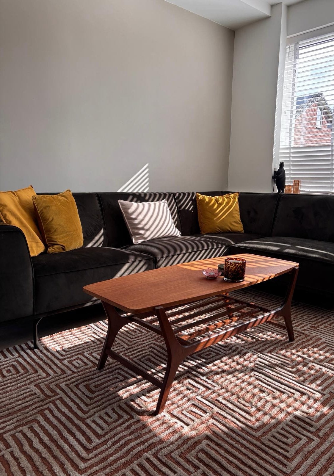 Salontafel - Vintage, Ophalen, 50 tot 100 cm, Zo goed als nieuw, Overige houtsoorten