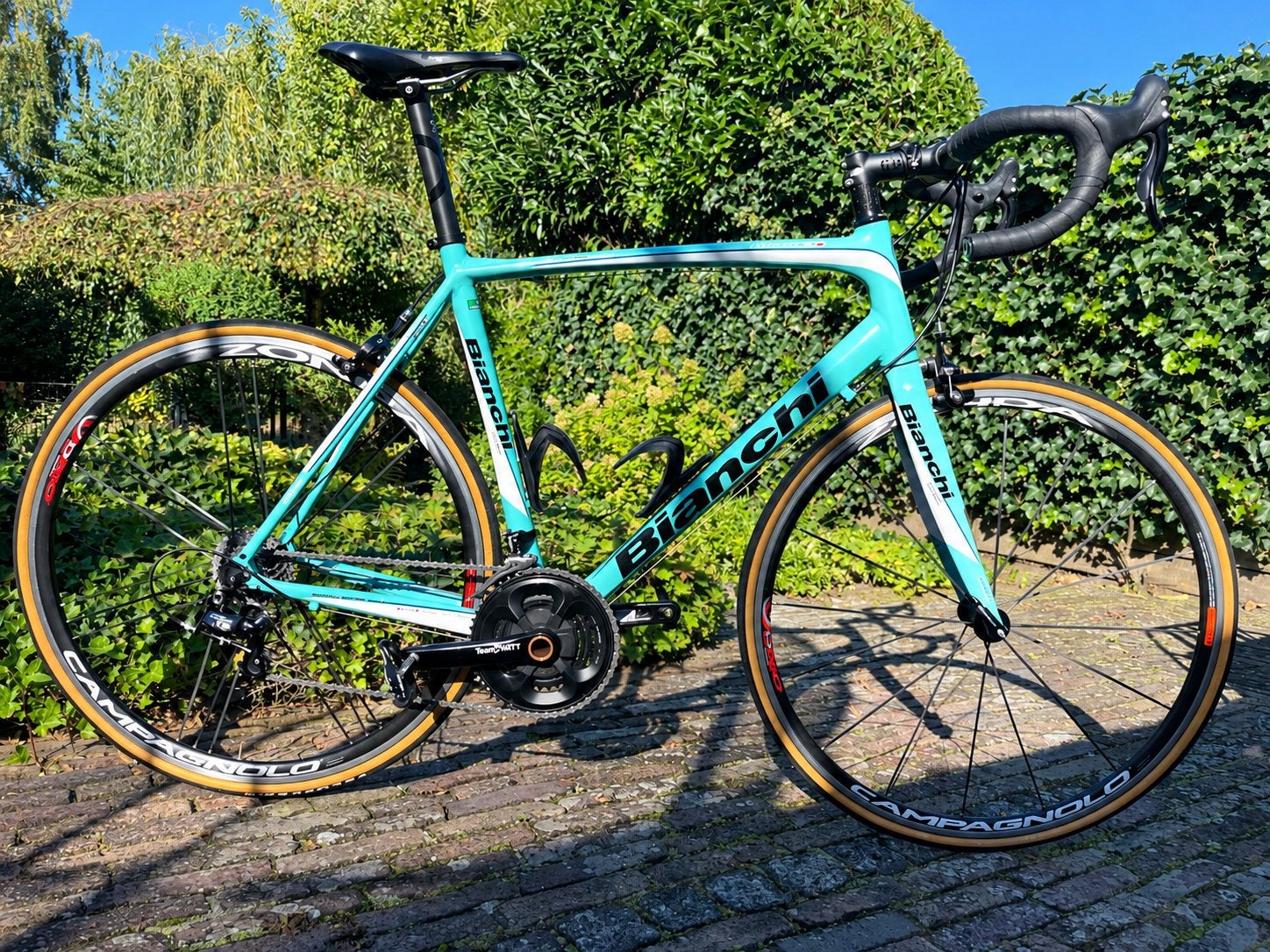 Bianchi Impulso 2013 | Campagnolo Zonda | Powermeter | Fizik, Fietsen en Brommers, 28 inch, Gebruikt, Velgrem, Aluminium