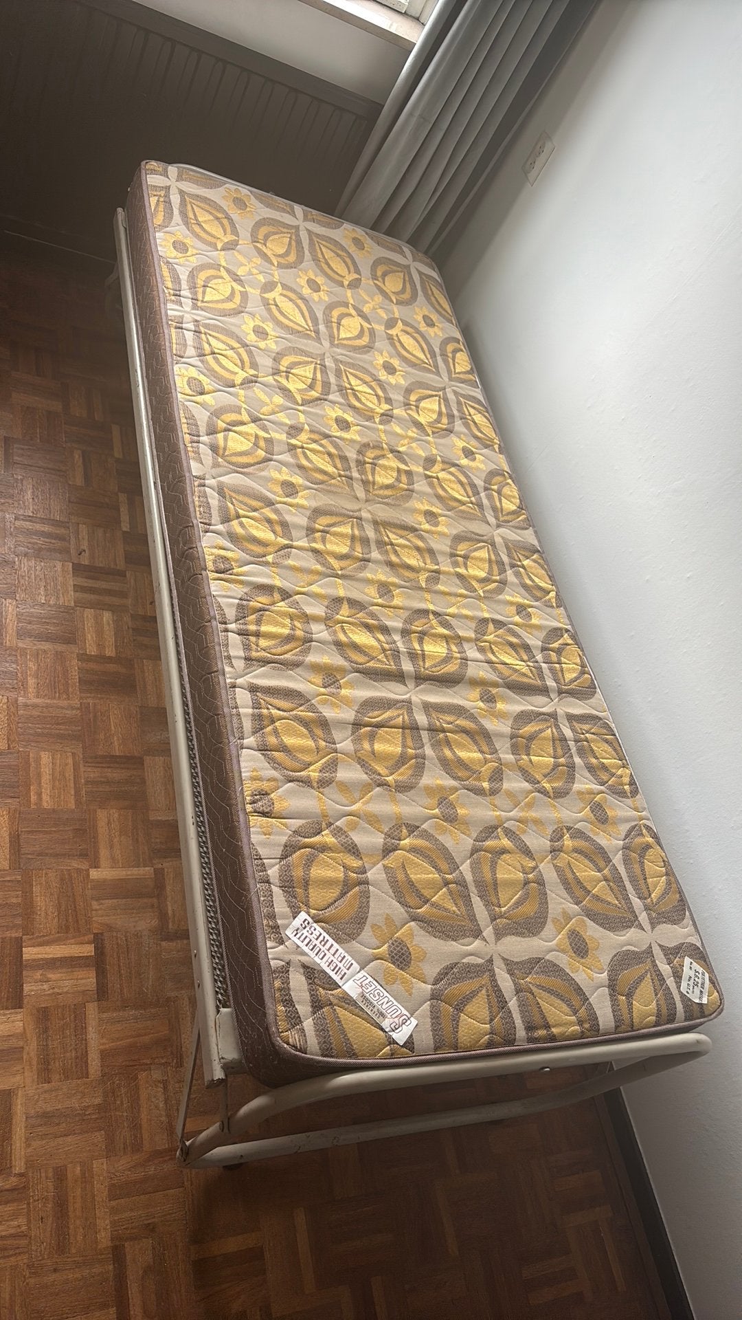 Eenpersoonsbed incl. Matras, Ophalen, Gebruikt, Eenpersoons, 190 cm of minder