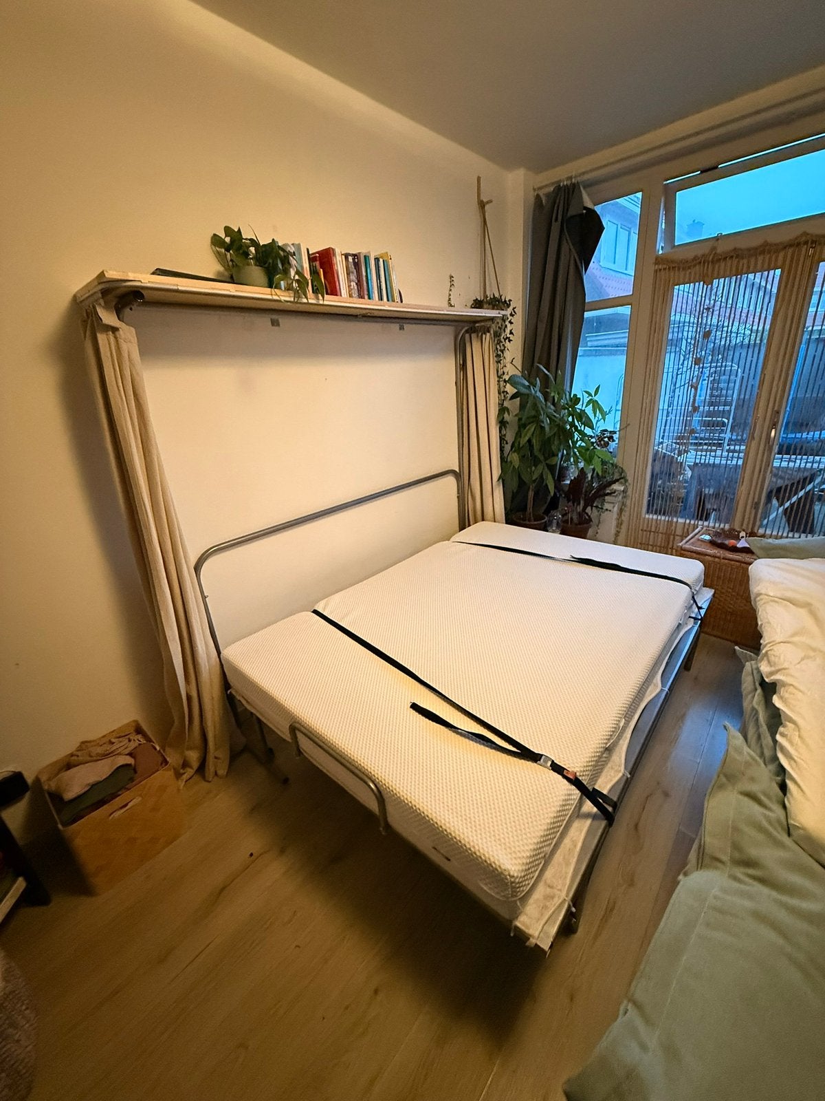 Uitklap bed 140x200, Ophalen, Gebruikt, Tweepersoons, 140 cm
