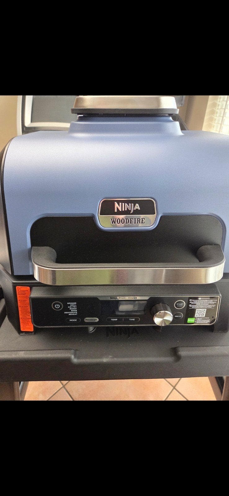 Ninja Woodfire Pro Connect XL Elektrische BBQ & Smoker, Ophalen, Zo goed als nieuw, Ninja