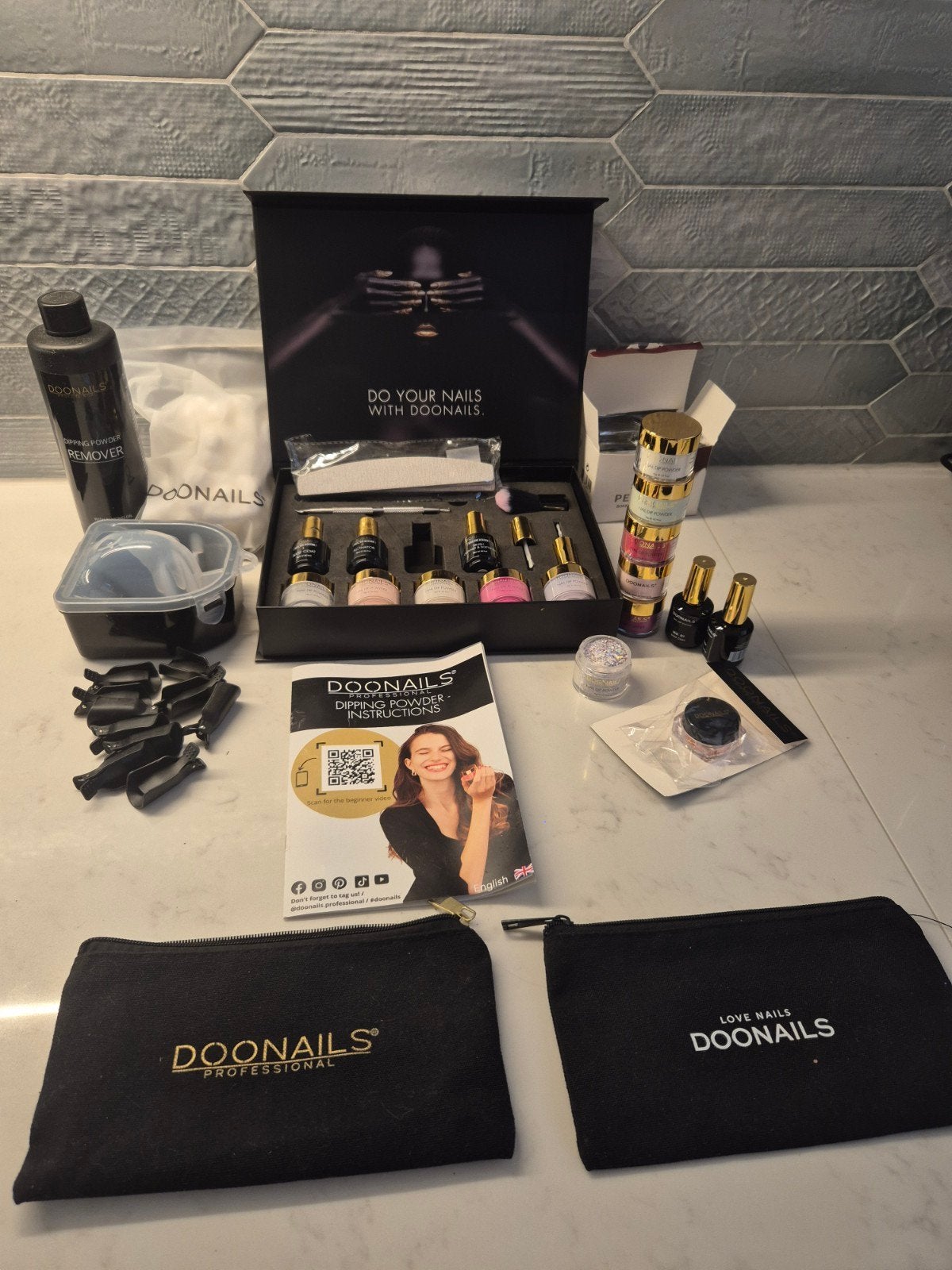 Doonails Dipping Powder Starterspakket incl 11 kleuren, Ophalen of Verzenden, Zo goed als nieuw, Overige typen