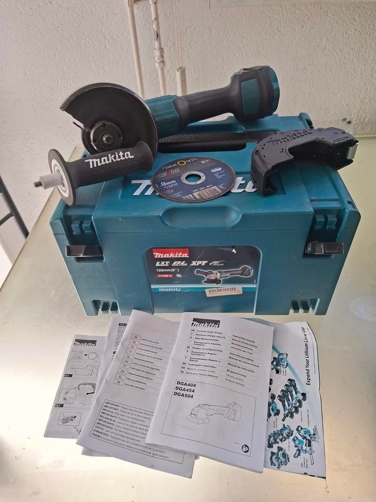 Makita DGA504 Accu Haakse Slijper 18V -, Ophalen