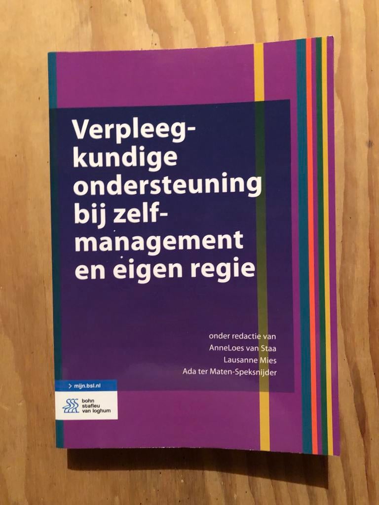 Boek Verpleegkundige ondersteuning bij zelfmanagement, Ophalen of Verzenden, Beta, Zo goed als nieuw, HBO