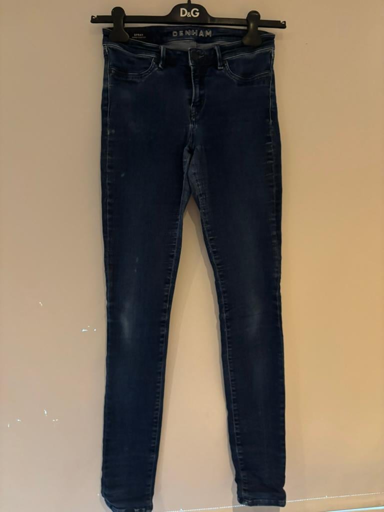 Denham jeans maat 28, Blauw, ., Ophalen of Verzenden, Zo goed als nieuw
