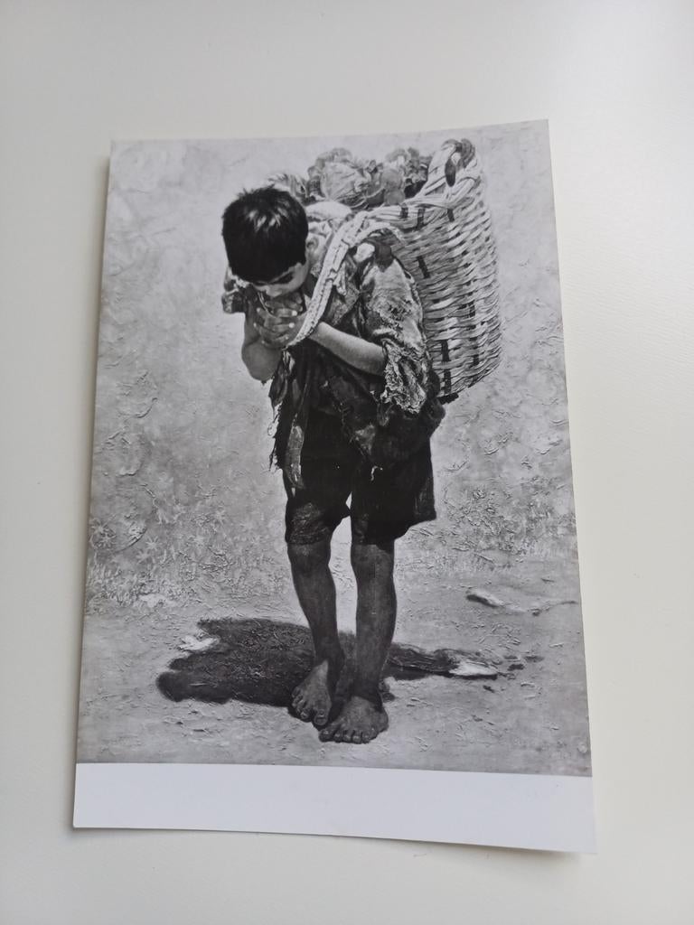 Fotokaart schilderij William Halewijn, Ophalen of Verzenden, 1960 tot 1980, Ongelopen, Limburg