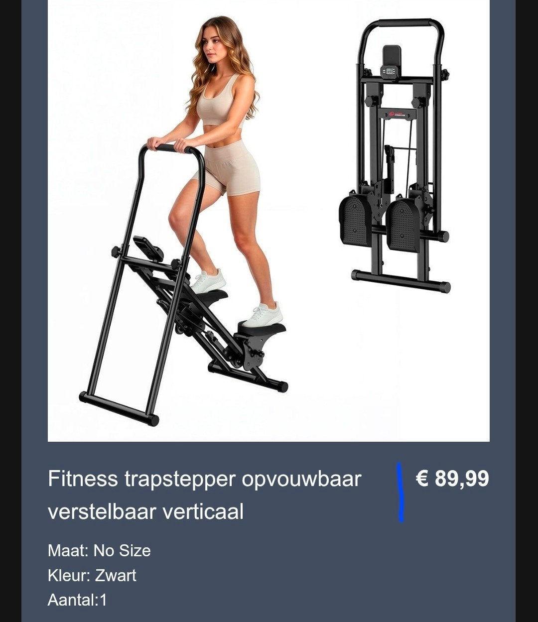 Opvouwbare trapstepper, Ophalen, Nieuw