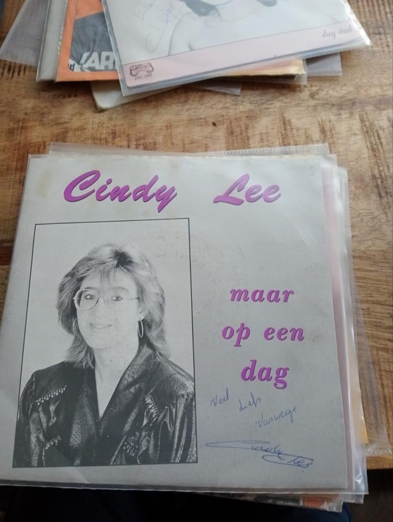 Cindy lee - maar op n dag, Cd's en Dvd's, Vinyl | Nederlandstalig, Ophalen of Verzenden, Zo goed als nieuw, Overige formaten, Levenslied of Smartlap