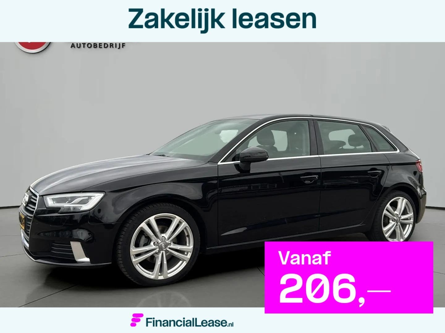 Audi A3 Sportback 1.0 TFSI Sport Lease Edition LED VERL. NAV, Gebruikt, Euro 6, Zwart, Origineel Nederlands