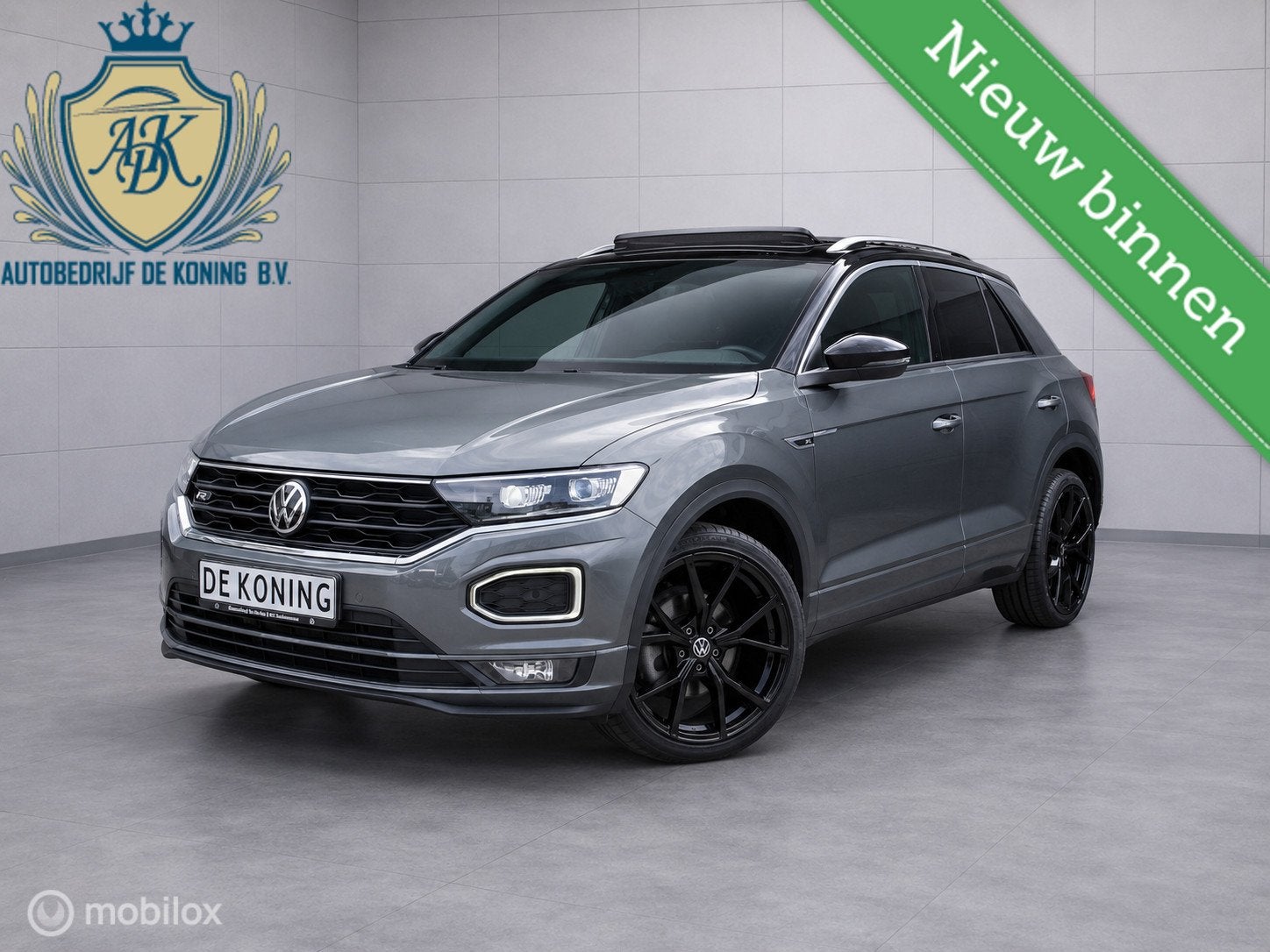 Volkswagen T-Roc 1.5 TSI 3x R-Line PANO CAMERA IQ Stoel verw, Auto's, Volkswagen, 1254 kg, 4 cilinders, 150 pk, Leder