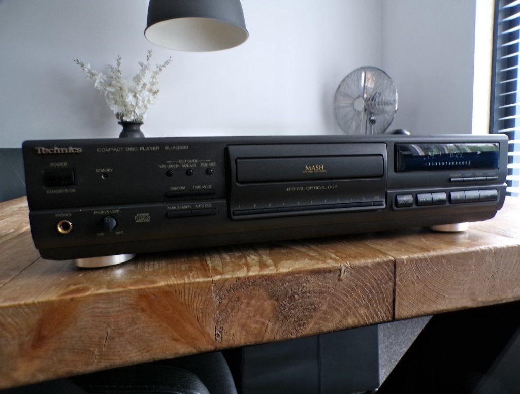 Zeer mooie Technics Mash cd-speler type SL-PG590, Ophalen of Verzenden, Zo goed als nieuw, Technics