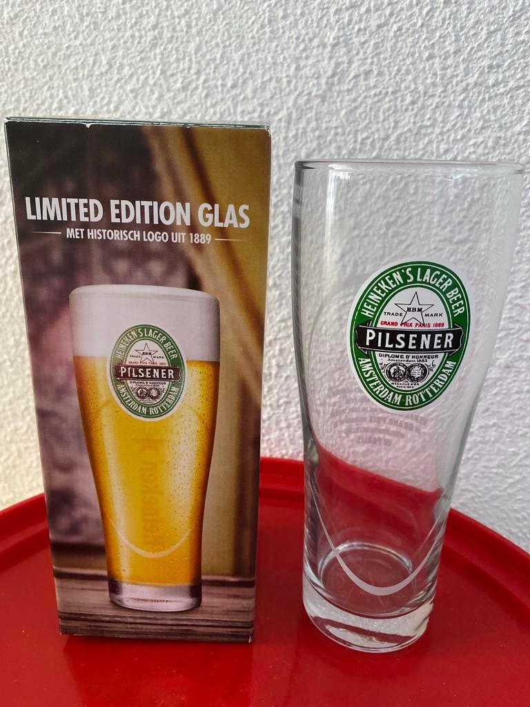 6️⃣ x  Heineken Limited Edition Glas (nieuw), Verzamelen, Glas en Borrelglaasjes, Nieuw, Bierglas, Ophalen