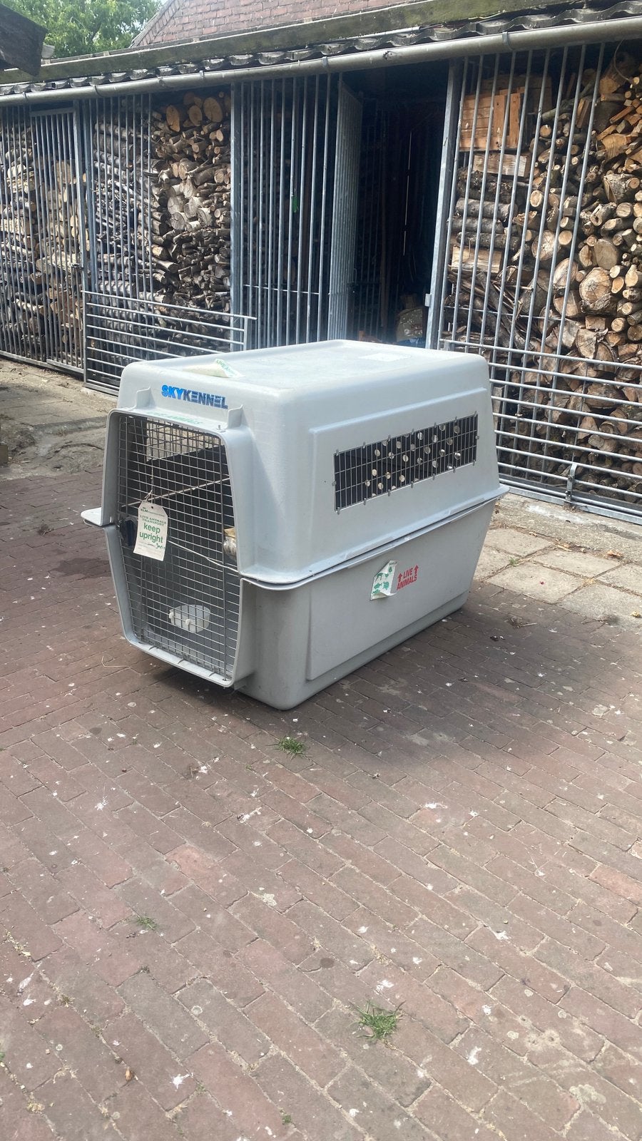 Skykennel, vliegtuig transportbox voor zeer grote hond, Ophalen, Gebruikt