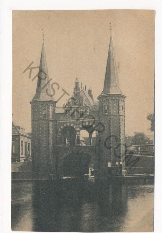 Sneek - Waterpoort (bijgesneden) [KRST003-6223, Verzamelen, Verzenden, 1920 tot 1940, Gelopen, Friesland