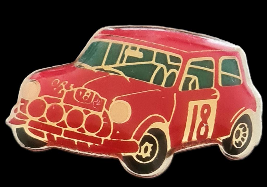 Mini Cooper pin -18- rood groen, Verzamelen, Speldjes, Pins en Buttons, Verzenden, Nieuw, Transport, Speldje of Pin