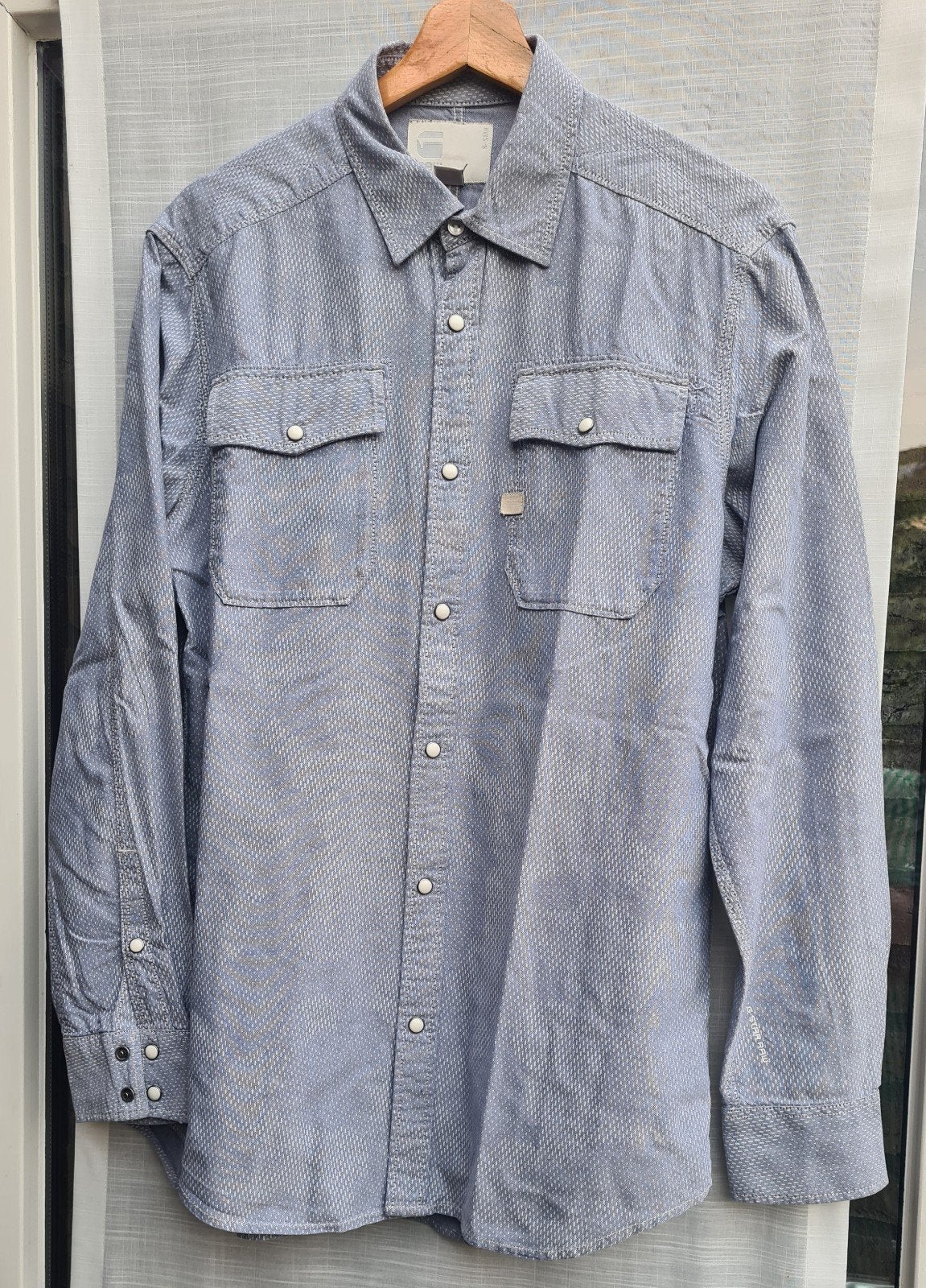 G-Star RAW Blouse - Stijlvol en Comfortabe maat L, Kleding | Heren, Overhemden, Blauw, Ophalen of Verzenden, Halswijdte 41/42 (L)