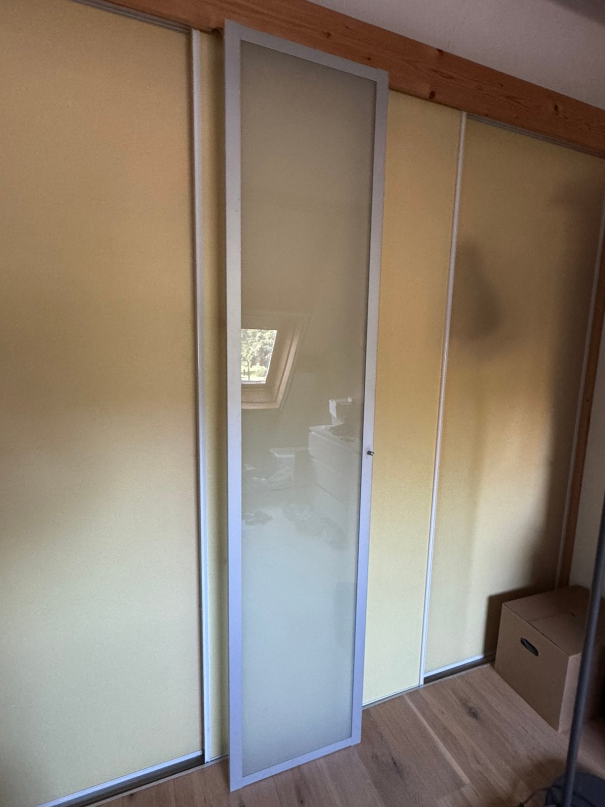 Ikea PAX deur melkglas 50x229 cm, Ophalen, Gebruikt, Minder dan 75 cm, Inclusief glas