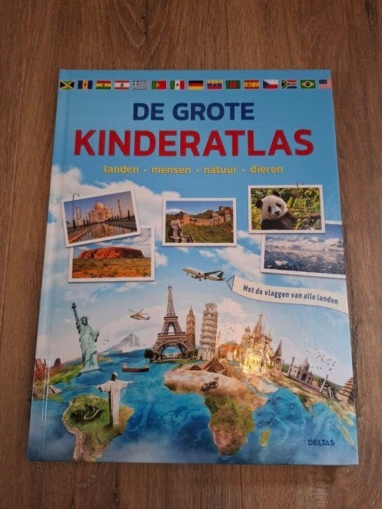 De Grote Kinderatlas: Landen, Mensen, Natuur, Dieren, Ophalen of Verzenden, Nieuw