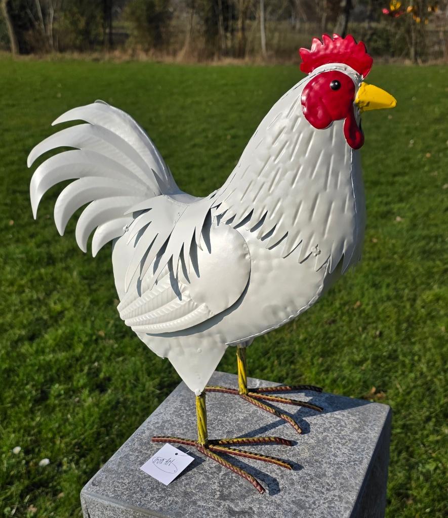 Haan /Hen / metaal / kippen / NIEUW, Tuin en Terras, Tuinbeelden, Dierenbeeld, Nieuw, Metaal, Info@huisentuindecoratiemarie.nl