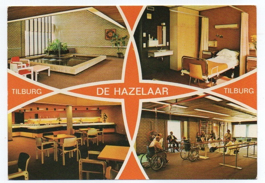 Tilburg Verpleegtehuis De Hazelaar 1978, Verzamelen, Ophalen of Verzenden, 1960 tot 1980, Gelopen, Noord-Brabant