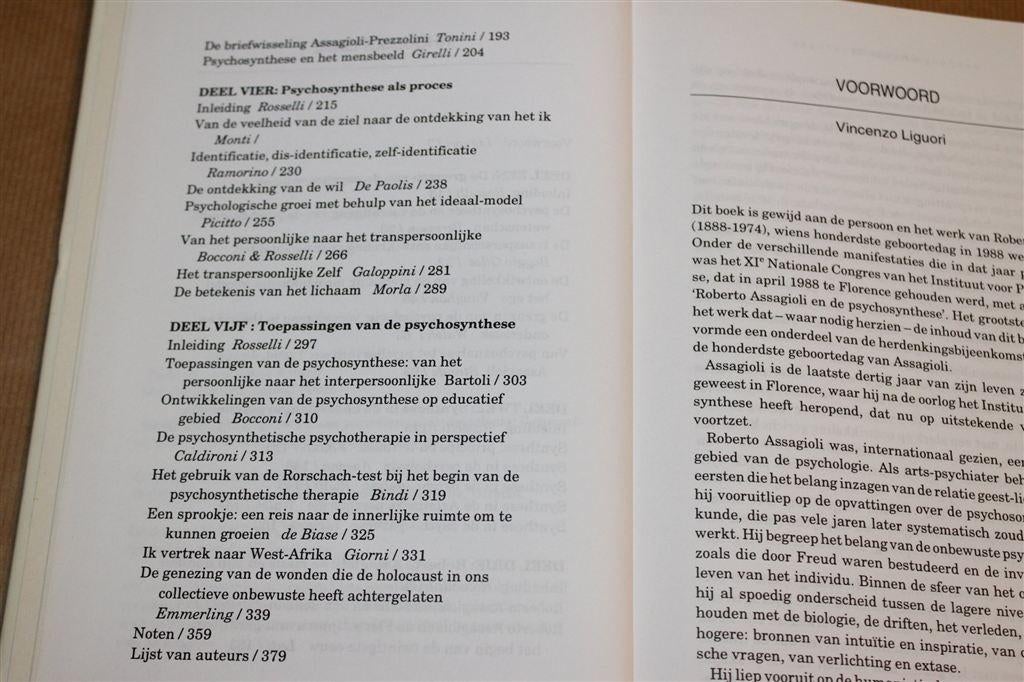 Handboek Psychosynthese — Lezingen over Werk Assagioli, Ophalen of Verzenden, Gelezen, Overige onderwerpen, Achtergrond en Informatie