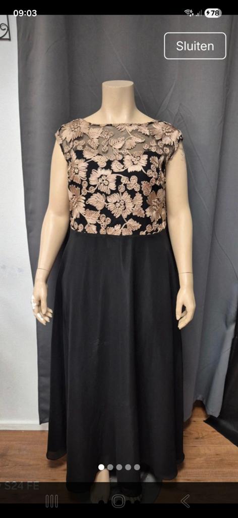 Prachtige jurk, Kleding | Dames, Ophalen of Verzenden, Zo goed als nieuw, Maat 46/48 (XL) of groter, Galajurk