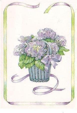 Ansichtkaart 	Bloemen 	Hortensia	(Mieke van Tilburg), Verzamelen, Verzenden, 1980 tot heden, Ongelopen, Natuur