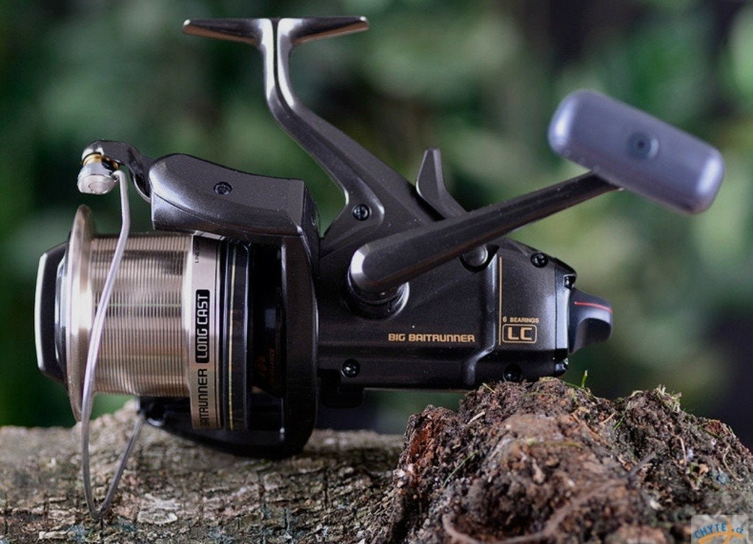 Shimano Lc big baitrunner 3x, Ophalen of Verzenden, Zo goed als nieuw, Molen