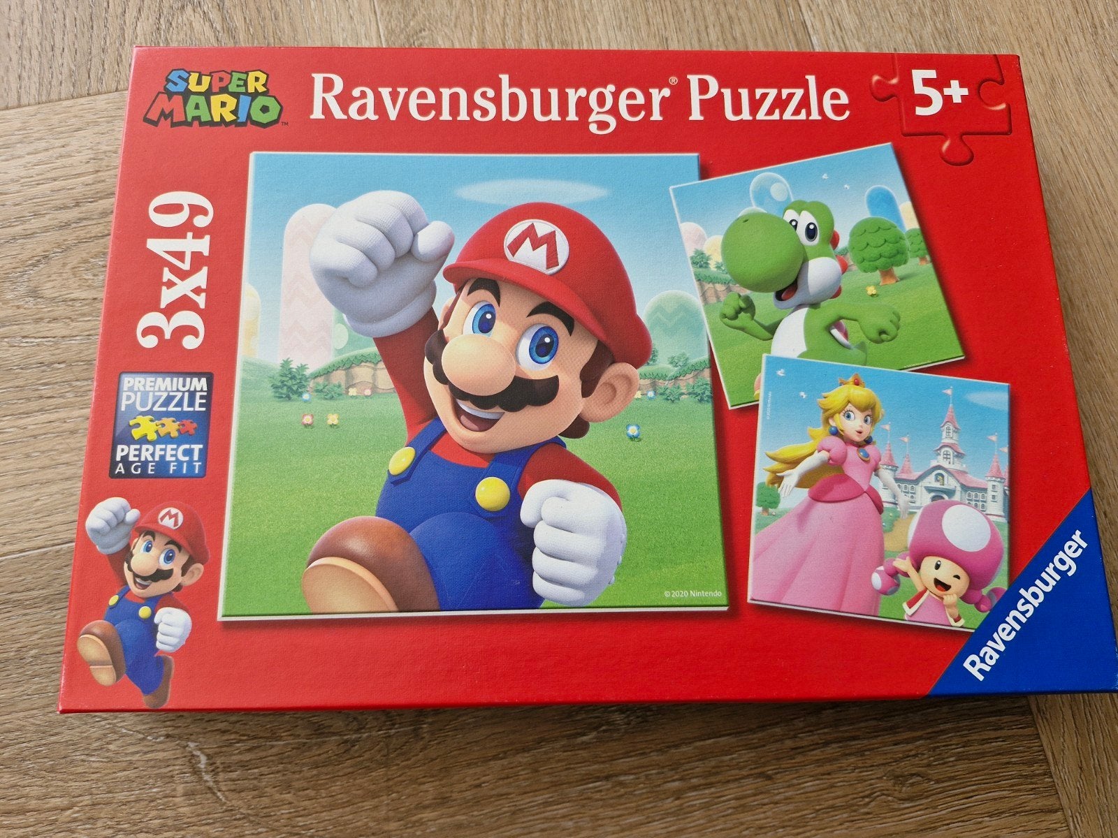Puzzel mario 5+ compleet, Ophalen of Verzenden, Meer dan 50 stukjes, Zo goed als nieuw, 6 jaar of ouder