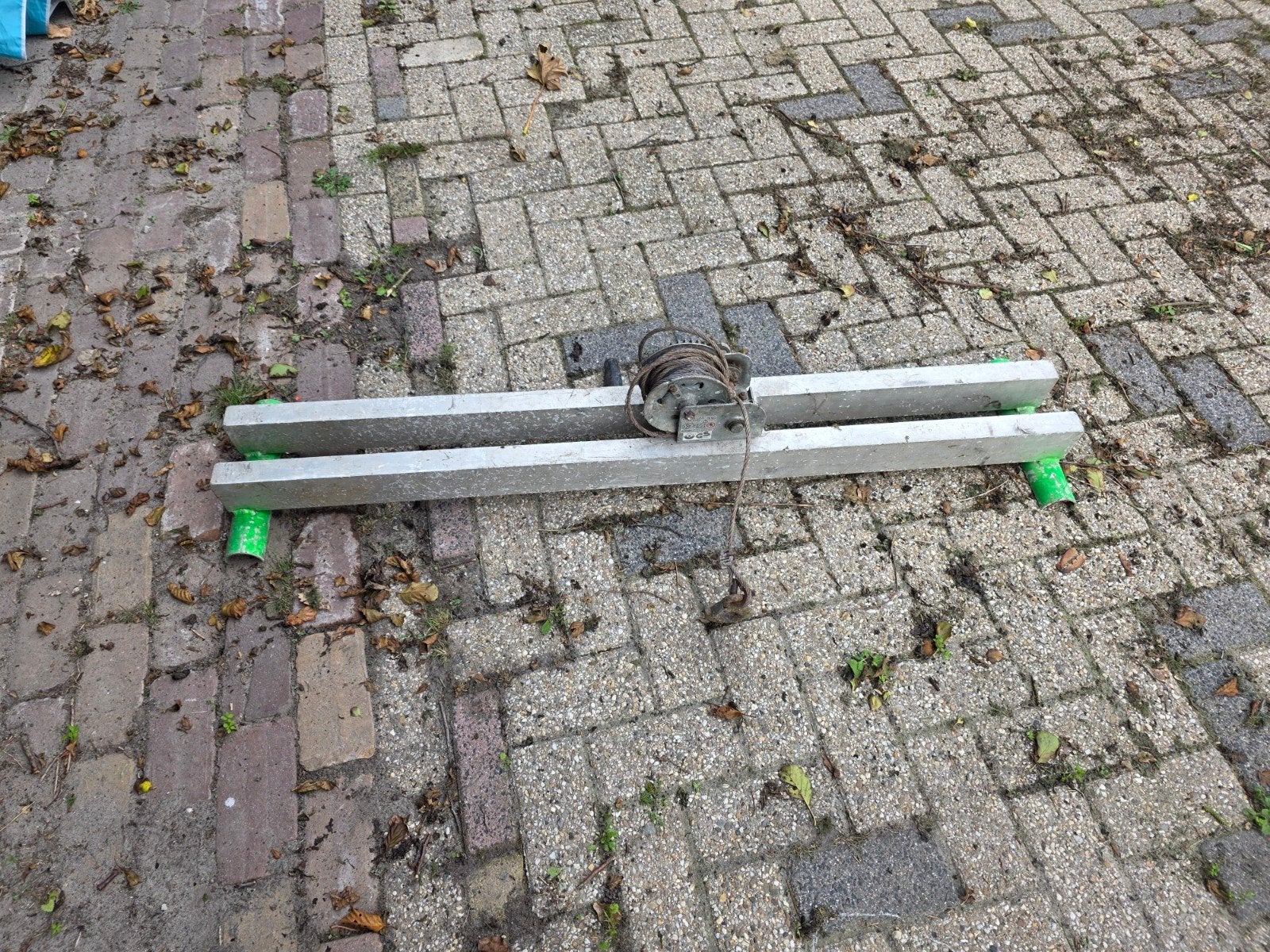 Aluminium takel voor op steiger - Fulton USA TYP K1051, Ophalen, Gebruikt, Handmatig