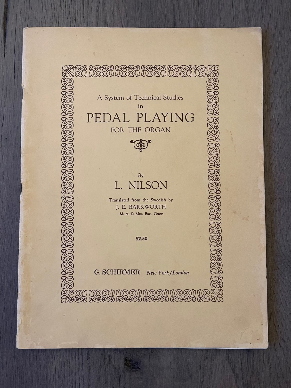 Pedal Playing for organ - L. Nilson (studieboek), Orgel, Gebruikt, Klassiek, Les of Cursus