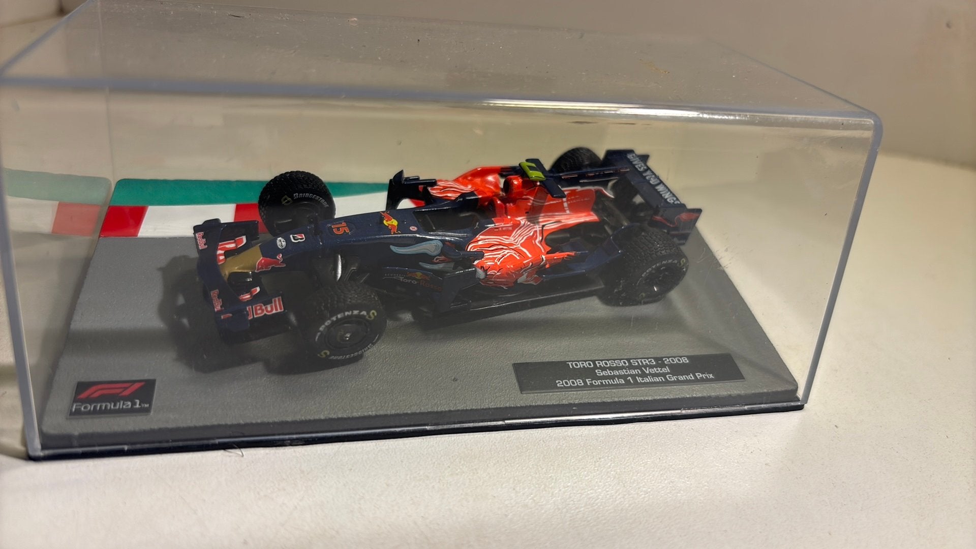F1 toro rosso str3 sabasian vettel 2008 atlas 1.43, Hobby en Vrije tijd, Overige merken, Auto, Ophalen of Verzenden, A